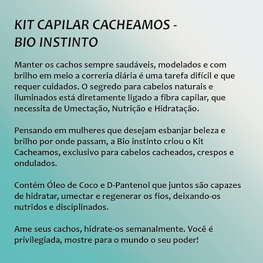 Kit Capilar - Cacheamos