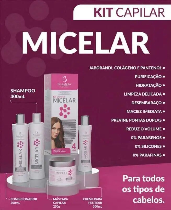 Kit Bio Instinto Micelar Purificação e Controle do pH Capilar