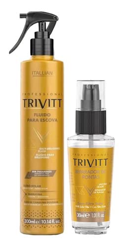 Fluído Para Escova 300ml E Reparador de Pontas 30ml Trivitt